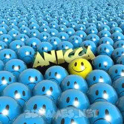 anicca in Special Smileys style - 3D name wallpaper