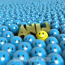 anij in Special Smileys style - 3D name wallpaper
