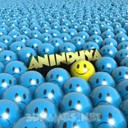 anindhya in Special Smileys style - 3D name wallpaper