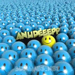 anudeeepp in Special Smileys style - 3D name wallpaper