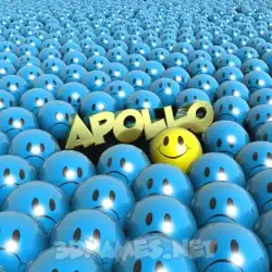 apollo in Special Smileys style - 3D name wallpaper
