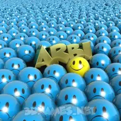 arbi in Special Smileys style - 3D name wallpaper