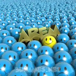 arem in Special Smileys style - 3D name wallpaper