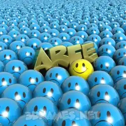 arfe in Special Smileys style - 3D name wallpaper