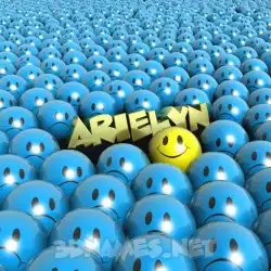 arielyn in Special Smileys style - 3D name wallpaper