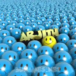 arjith in Special Smileys style - 3D name wallpaper