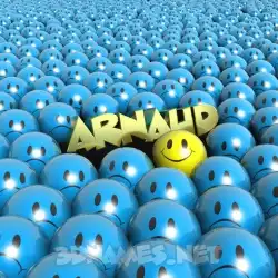 arnaud in Special Smileys style - 3D name wallpaper