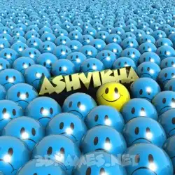 ashvikha in Special Smileys style - 3D name wallpaper
