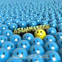 asimnaseer in Special Smileys style - 3D name wallpaper