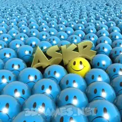 askr in Special Smileys style - 3D name wallpaper