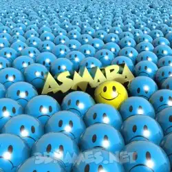asmara in Special Smileys style - 3D name wallpaper