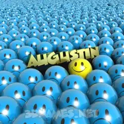augustin in Special Smileys style - 3D name wallpaper