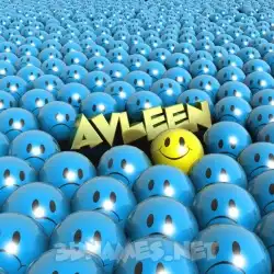 avleen in Special Smileys style - 3D name wallpaper