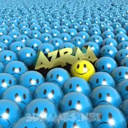 azraa in Special Smileys style - 3D name wallpaper