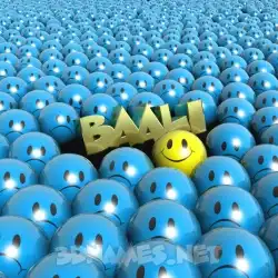 baali in Special Smileys style - 3D name wallpaper