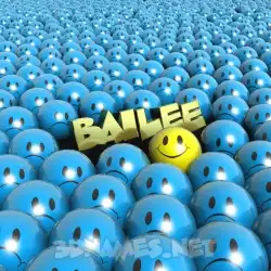 bailee in Special Smileys style - 3D name wallpaper