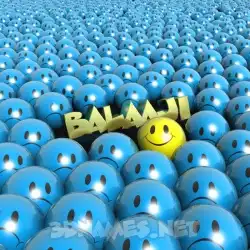 balaaji in Special Smileys style - 3D name wallpaper