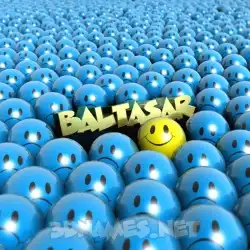 baltasar in Special Smileys style - 3D name wallpaper