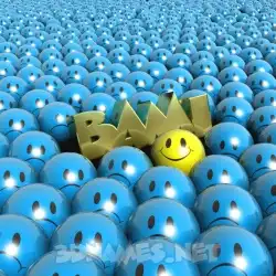 bami in Special Smileys style - 3D name wallpaper