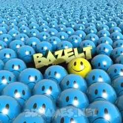 bazelt in Special Smileys style - 3D name wallpaper