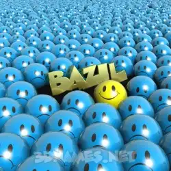 bazil in Special Smileys style - 3D name wallpaper