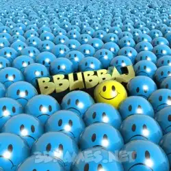 bbubbaj in Special Smileys style - 3D name wallpaper