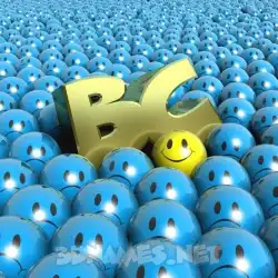 bc in Special Smileys style - 3D name wallpaper