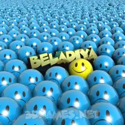 beladiya in Special Smileys style - 3D name wallpaper