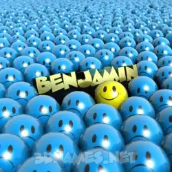 benjamin in Special Smileys style - 3D name wallpaper