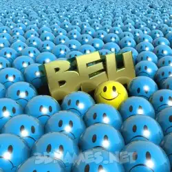 beu in Special Smileys style - 3D name wallpaper