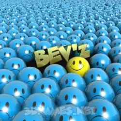 bev'z in Special Smileys style - 3D name wallpaper
