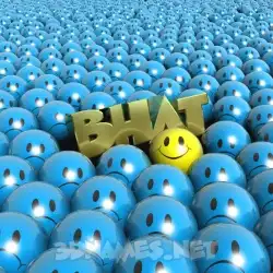 bhat in Special Smileys style - 3D name wallpaper