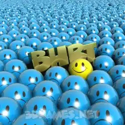 bhrt in Special Smileys style - 3D name wallpaper