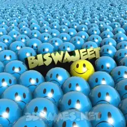 biswajeet in Special Smileys style - 3D name wallpaper