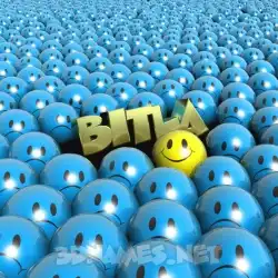 bitla in Special Smileys style - 3D name wallpaper