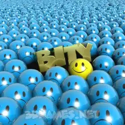 bity in Special Smileys style - 3D name wallpaper