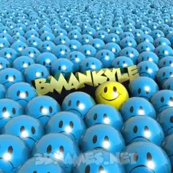 bmankyle in Special Smileys style - 3D name wallpaper