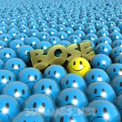 bose in Special Smileys style - 3D name wallpaper
