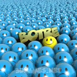 botre in Special Smileys style - 3D name wallpaper