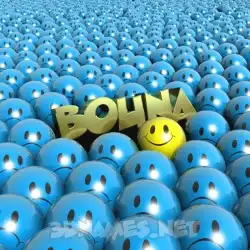 bouna in Special Smileys style - 3D name wallpaper
