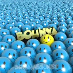 bounya in Special Smileys style - 3D name wallpaper