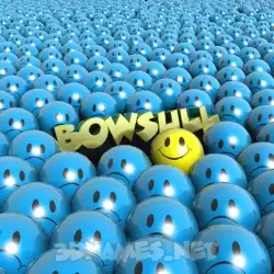 bowsull in Special Smileys style - 3D name wallpaper