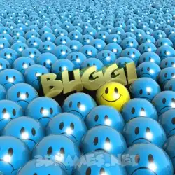buggi in Special Smileys style - 3D name wallpaper