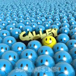 calley in Special Smileys style - 3D name wallpaper