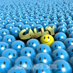 cally in Special Smileys style - 3D name wallpaper