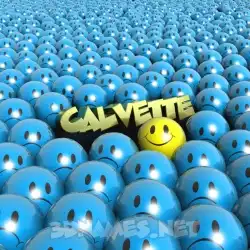 calvette in Special Smileys style - 3D name wallpaper