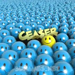 ceaser in Special Smileys style - 3D name wallpaper