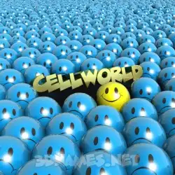 cellworld in Special Smileys style - 3D name wallpaper