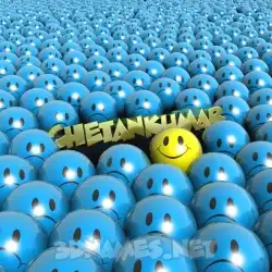 chetankumar in Special Smileys style - 3D name wallpaper