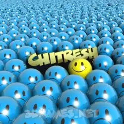 chitresh in Special Smileys style - 3D name wallpaper